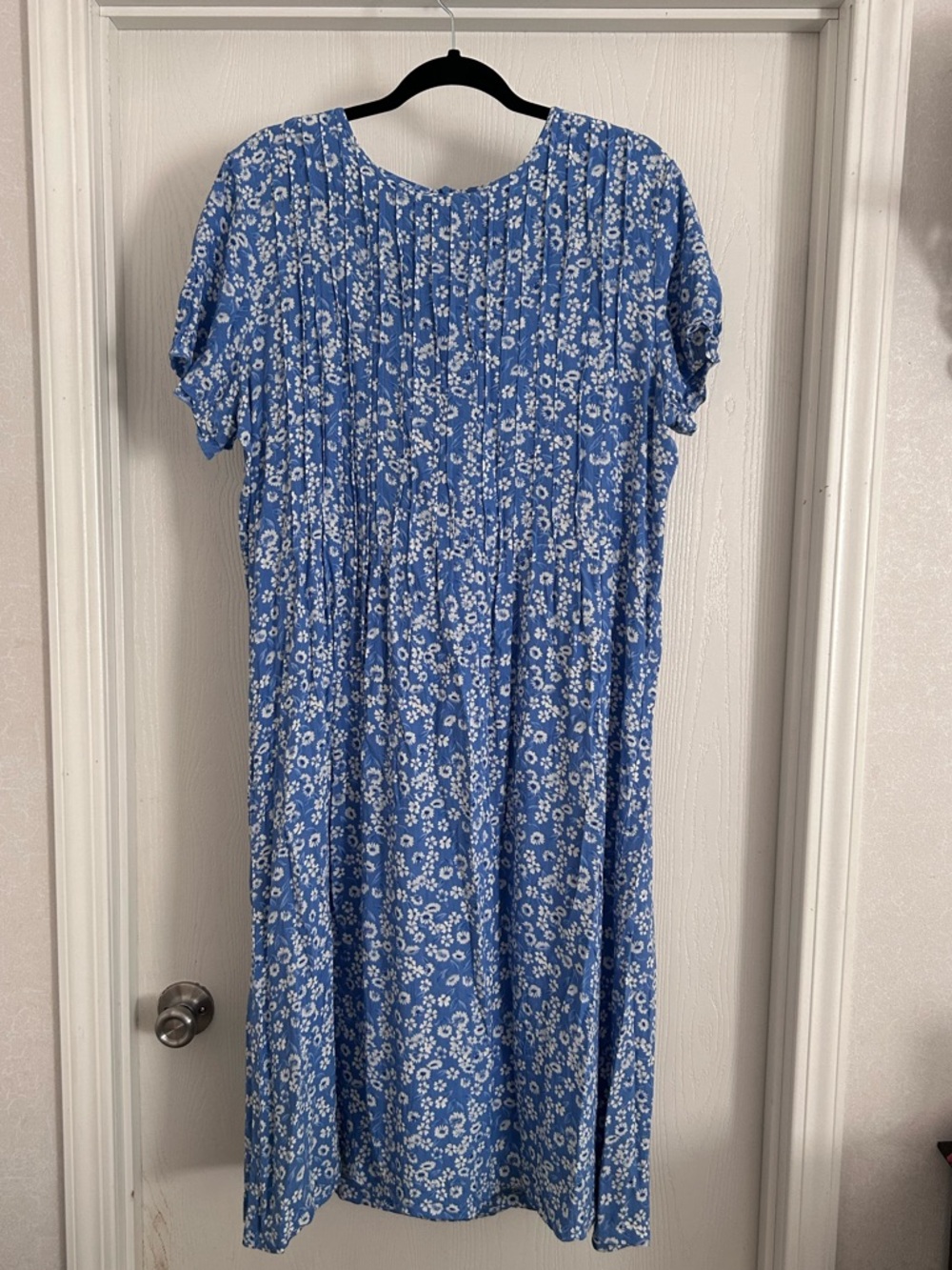 Swann | Blue Floral Midi Dress | Size 16P